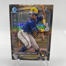 2025 Bowman Chrome reptilian Jesus Made 1st Bowman Brewers #BCP-50