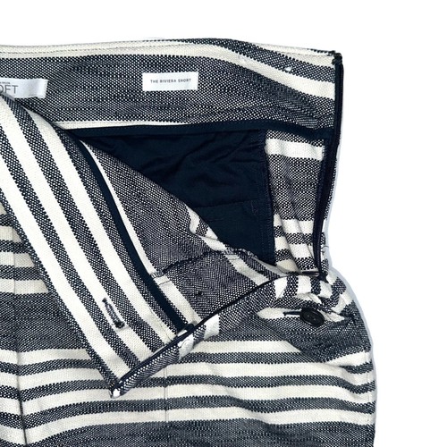 Loft The Riviera kurze blau gestreifte maritime Shorts mit Knöpfen Größe 12 - Bild 11 von 14