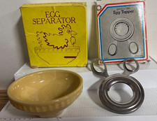 Vintage T. G. Green  Egg Separator Church Gresley England & Egg topper
