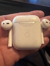 Apple AirPods 2nd Gen With Charging Case  Lightning Cable - Tested  Working