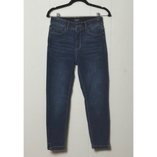 Curve Appeal Women's High Rise Skinny Jeans Dark Wash Blue Denim Size 2/26