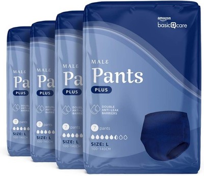 Amazon Basic Care Men s Pants Plus Medium   4 Packungen à 7 Stück (28 Pants)
