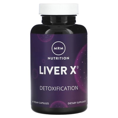 2 X MRM, Nutrition, Liver X, 60 Vegan Capsules-Worldwide