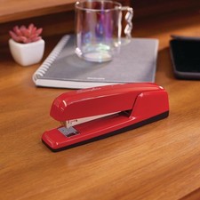 Stapler, 30 Sheet Capacity, 747 Business Stapler, Jam Free, Metal, Rio Red 74736