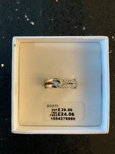 Image of Buckley London Yellow Gold plated interlocking loop ring New Boxed Size k (small