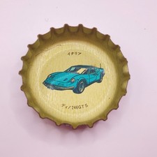 Italy Dino 246GTS Supercar Crown Cap Coca-Cola Japan Vintage Bottle Cap D1