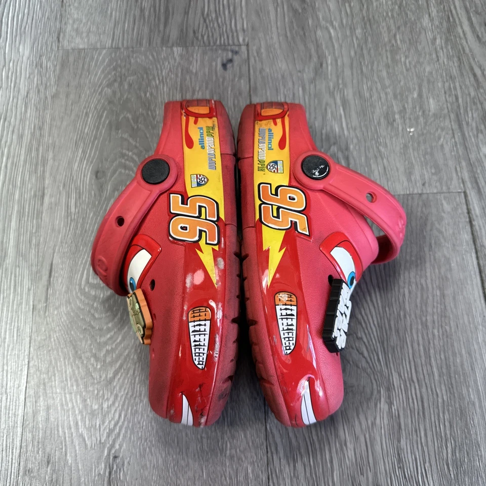 Zueco Crocs X Disney Cars Lightning McQueen TD Talla 12 C Foto 3 de 4