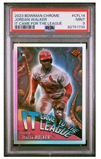 Jordan Walker 2023 Bowman Chrome It Came for the League #CFL14 ROOKIE RC PSA 9