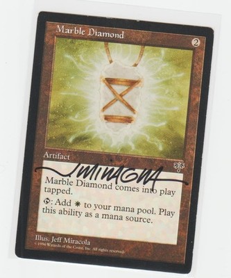 Magic the Gathering ~ Marble Diamond ~ LP ~ Mirage ~ Signed by Artist #2
