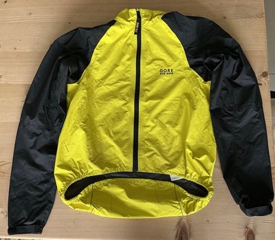 Gore Bike Wear Gore-Tex Paclite Jacke XL Extra Large gelb wasserdicht Shell