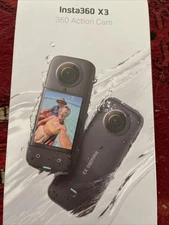 Insta360 X3 360 Action Camera, 1/2" 48MP Sensors, 5.7K, Active HDR - IN BOX-