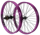 KHE PRISM BMX Wheelset 20 inch Purple 14mm 10mm 16T Freewheel