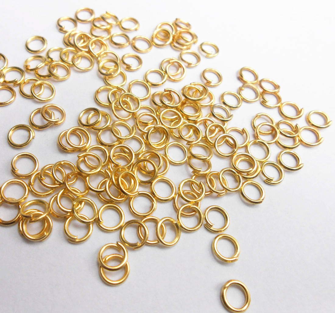 Wholesale 2000PCS 39MM Make Jewelry Findings Gold Plate Opening Jump