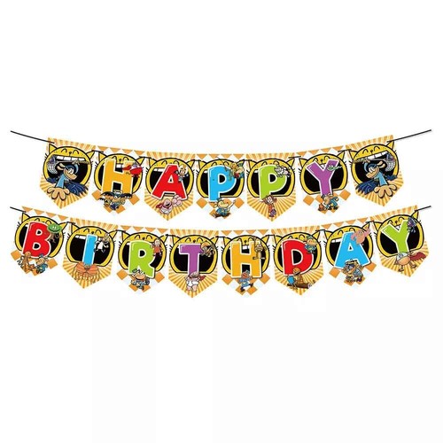Dog Man Ands Cats Theme Birthday Party Banners Balloons Cake Decoration Supplies - Picture 6 of 10