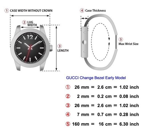 *NEAR MINT* Vintage GUCCI Change Bezel 12 colors Early Model Quartz Womens Watch - Picture 3 of 14