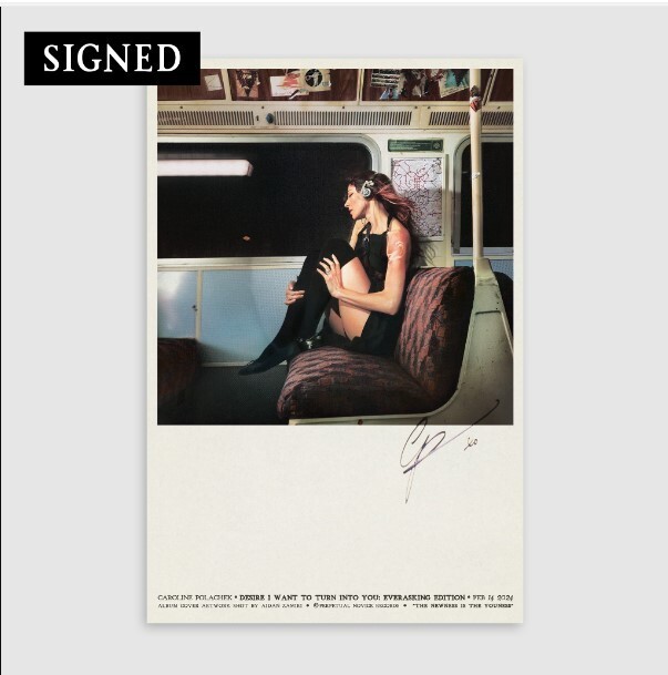 Caroline Polachek　直筆サイン入りレコード CAROLINE POLACHEK SIGNED /AUTOGRAPH EVERASKING POSTER LTD ,36 BY24