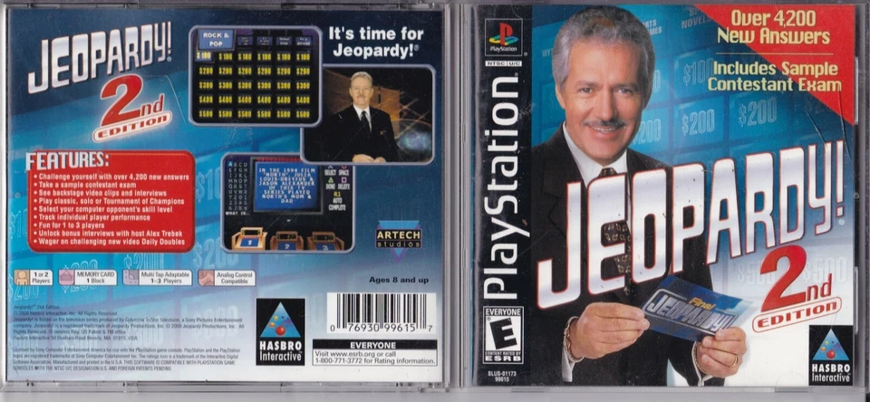Jeopardy 2nd Edition (Sony PlayStation 1, 2000) *COMPLETE* - Image 2 of 2