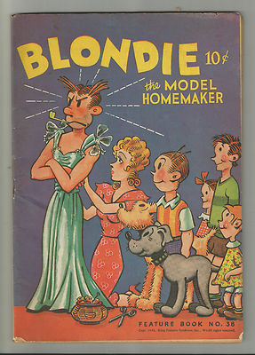 BLONDIE the MODEL HOMEMAKER / FEATURE #38 GOLDEN AGE COMIC BOOK Dagwood 1943