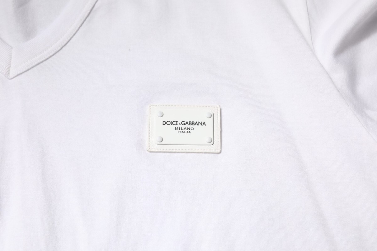 Sale☀️DOLCE＆GABBANA ロゴT 36size DOLCE & GABBANA DG Logo Sfera Ebbasta Dollar Euro Cotton T