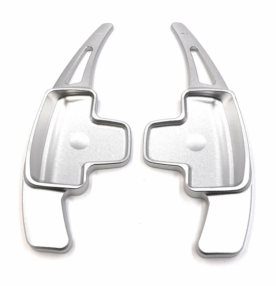 Palette Cambio Leva Paddle Mercedes a B E GLK Gl SLK R M 2012-2015 Argento Pulv - Immagine 4 di 4