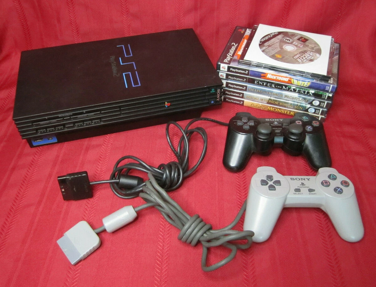 Video Game Sony Playstation 2 Fat Midnight Black