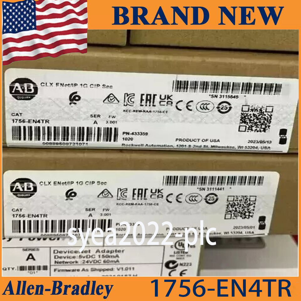 New AB 1756-EN4TR SER A ControlLogix Dual Port EtherNet I756EN4TR