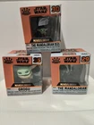 3 Star Wars Funko Minis - Mandalorian Grogu and Mandalorian w/ Grogu Brand New