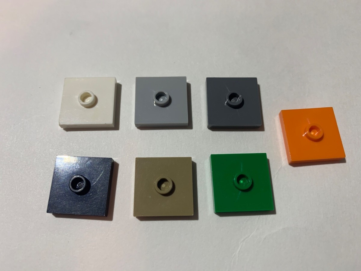 LEGO Parts 23893 87580 (6pcs) Plate 2x2 Groove & Stud Center LEGO Parts 23893 87580 (6pcs) Plate 2x2 Groove & Stud Center