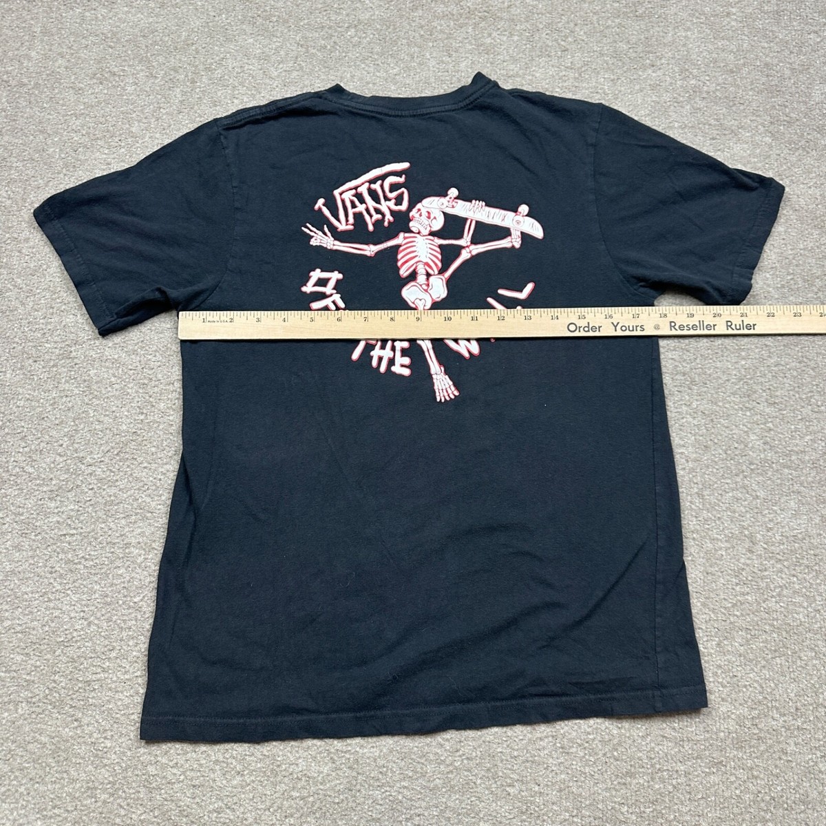 VANS × The BONEZ Limited Tee XL WTAPS X Vans Waffle Lovers Club Cross Bones Black T-Shirt