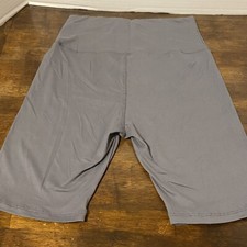 WOMEN'S HIGH WAISTBAND SPANDX BIKE SHORTS/Workout Shorts - One Size