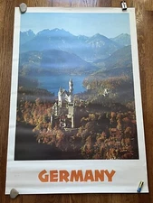 Vintage 1960s B & B Div. Stand Pck’g Corp USA Germany Castle Poster 25.5 X 37.5