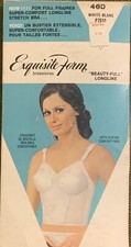 Vintage Exquisite Form Long- Line Brassiere 46D NOS