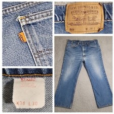 Vintage Levi's 517 Jeans Men's 36x25 Blue Boot Cut Orange Tab Made In USA 1995