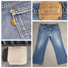 Vintage Levi's 517 Jeans Men's 36x25 Blue Boot Cut Orange Tab Made In USA 1995
