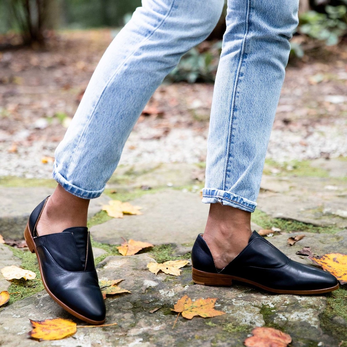 $180 NEW Nisolo D'Orsay Pointed Toe Flats Shoes Leather Flats Work