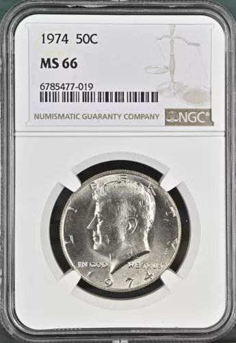 1974 50C Kennedy Half Dollar NGC MS66   6789477-019
