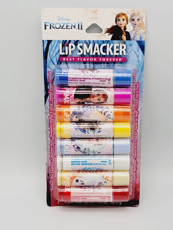 8 x LIP SMACKER 迪士尼冰雪奇缘 II Rasberry Berry 华夫饼柠檬芥末 Juniper — 第 2/3 张图片