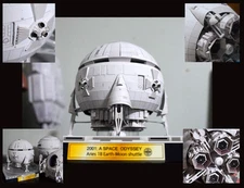 Film 2001: A Space Odyssey Aries 1B Moon Bus Shuttle Handcraft Paper Model Kit