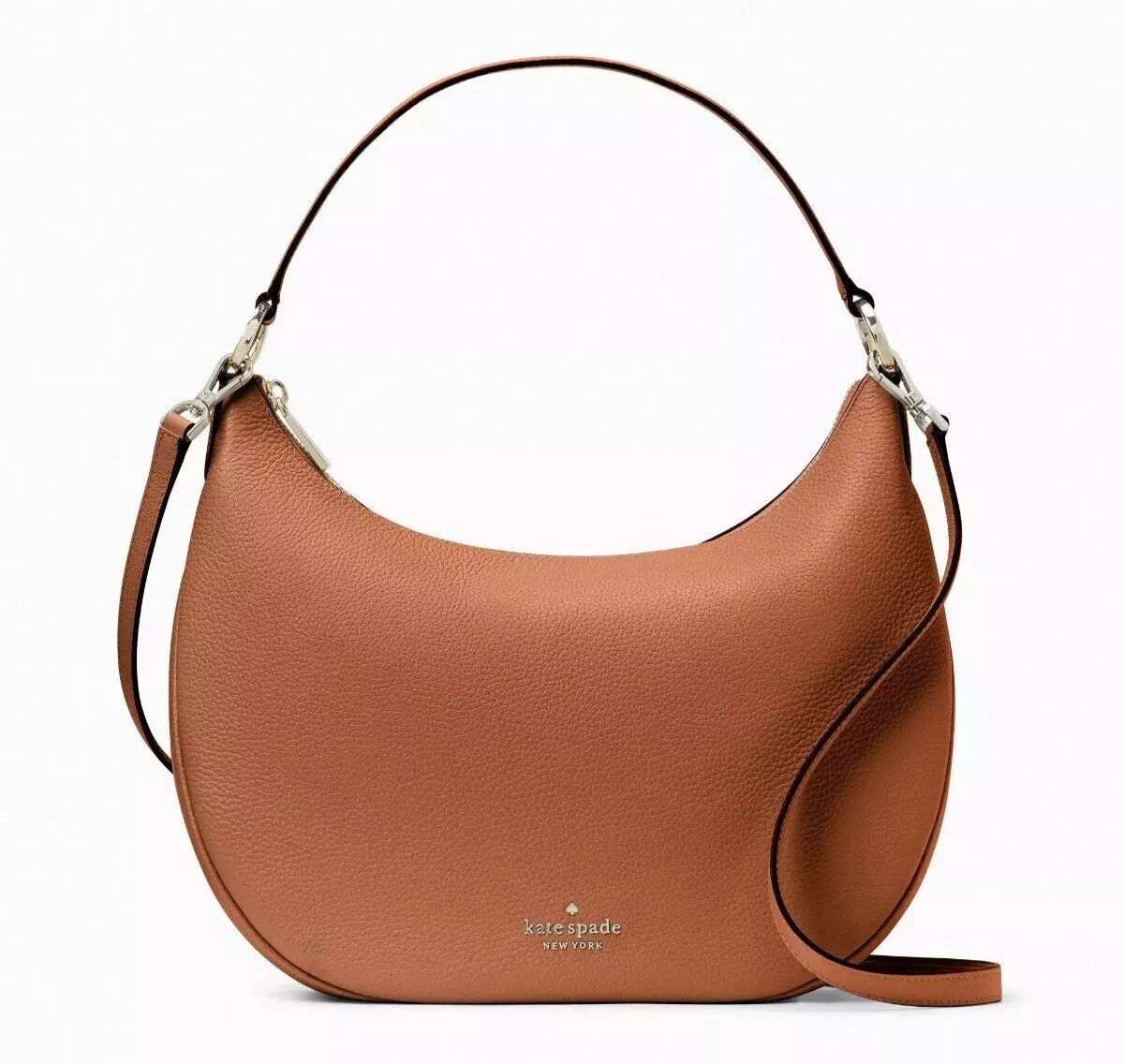 New Kate Spade Weston Shoulder Bag Pebble Leather Warm Gingerbread