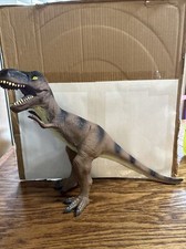 2011 Tyrannosaurus Rex T-Rex Brown Large Rubber Dinosaur 2112A Approx. 20  Long