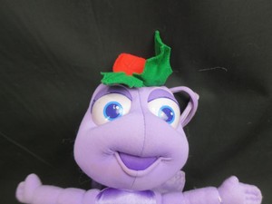 DISNEY BUGS LIFE PURPLE ANT PRINCESS ATTA 1998 MISTLETOE HAT PLUSH STUFFED 12