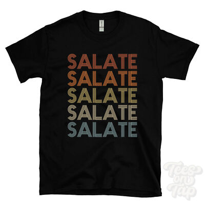 SALATE REPEATED RETRO STYLE T-SHIRT mens & womens novelty cool name gift