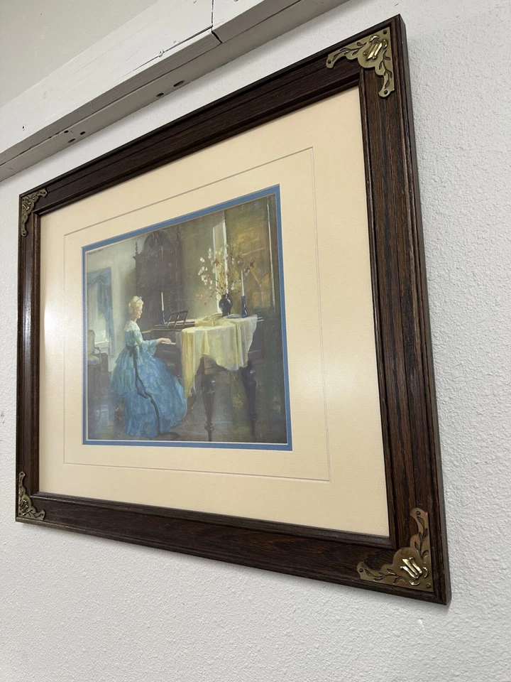 我有两个状况良好复古绘画带框和签名 — 第 2/4 张图片