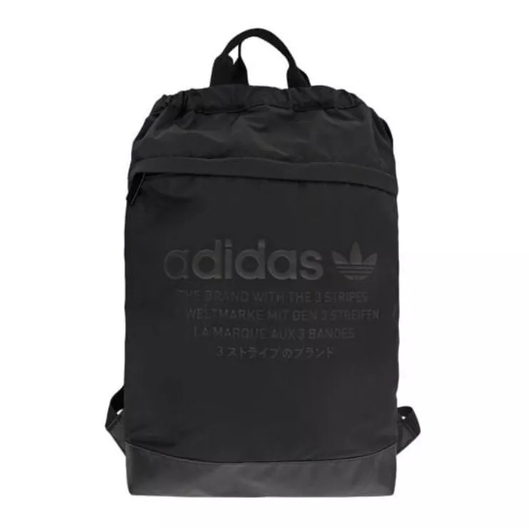 Adidas Runner Gym Bag Core Triple Black Nomad Backpack eBay