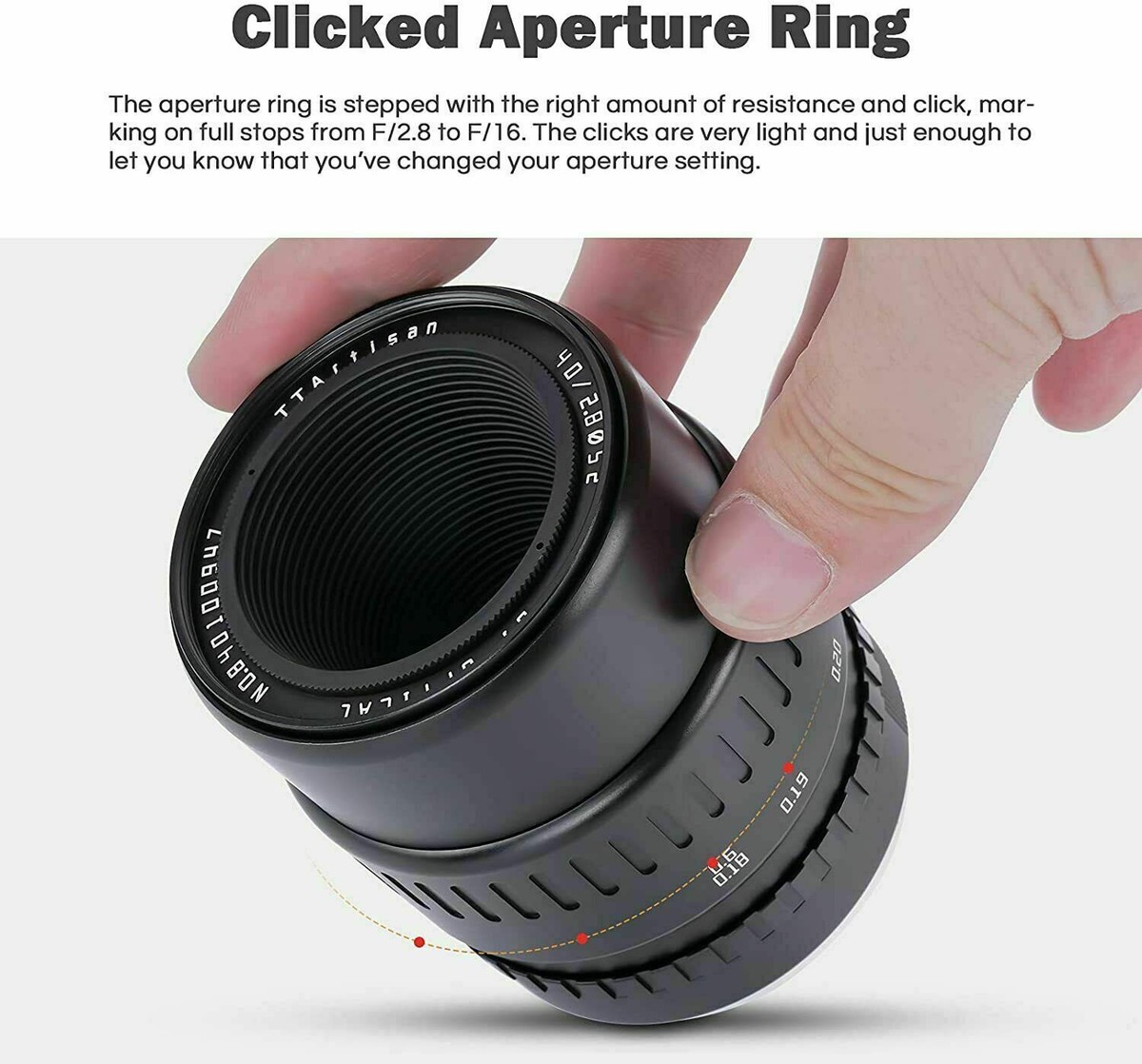 TTartisan 40mm F2.8 APS-C MF Macro Lens For Sony E Fuji X M4/3
