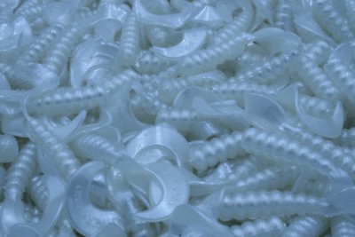 Vermi Pesca Esche Da Pesca Hot Grubs – Forma Twister Tails, Colore Limeade, Per Bass, Crappie, Walleye Esche Bass Crappie Walleye - Foto 3