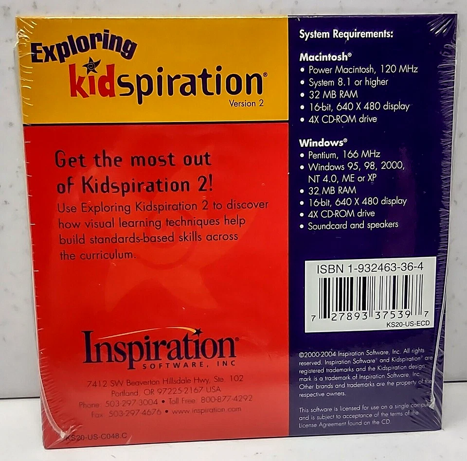 Exploring Kidspiration Interactive Training CD Digipak Sealed - Image 2 of 4