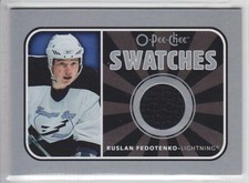 2006-07 O PEE CHEE RUSLAN FEDOTENKO GAME USED JERSEY SWATCHES OPC Lightning