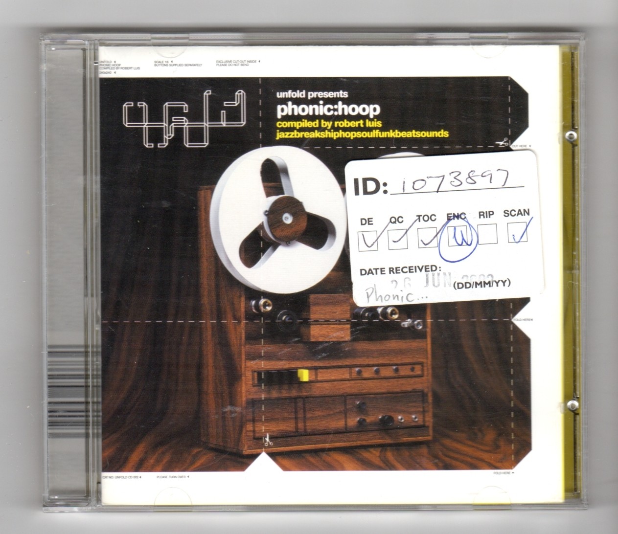 (IA81) Unfold, Phonic:hoop compiled by Robert Luis - 2002 CD