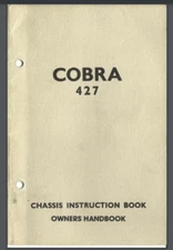 427 Cobra Chassis Instruction Manual Owners Manual 64 Pages Reproduction bound